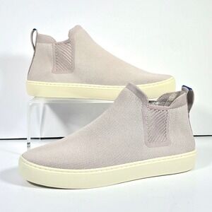 Rothy's The Chelsea  Knit Sneaker Womens 10 Gray High Top Comfort Boot Shoes